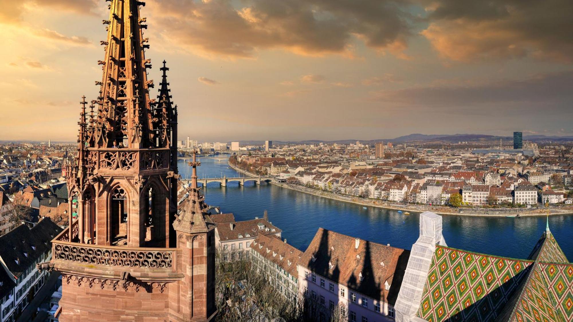 City Center Rooftop Balcony-Studio At Town Hall Basel Ngoại thất bức ảnh