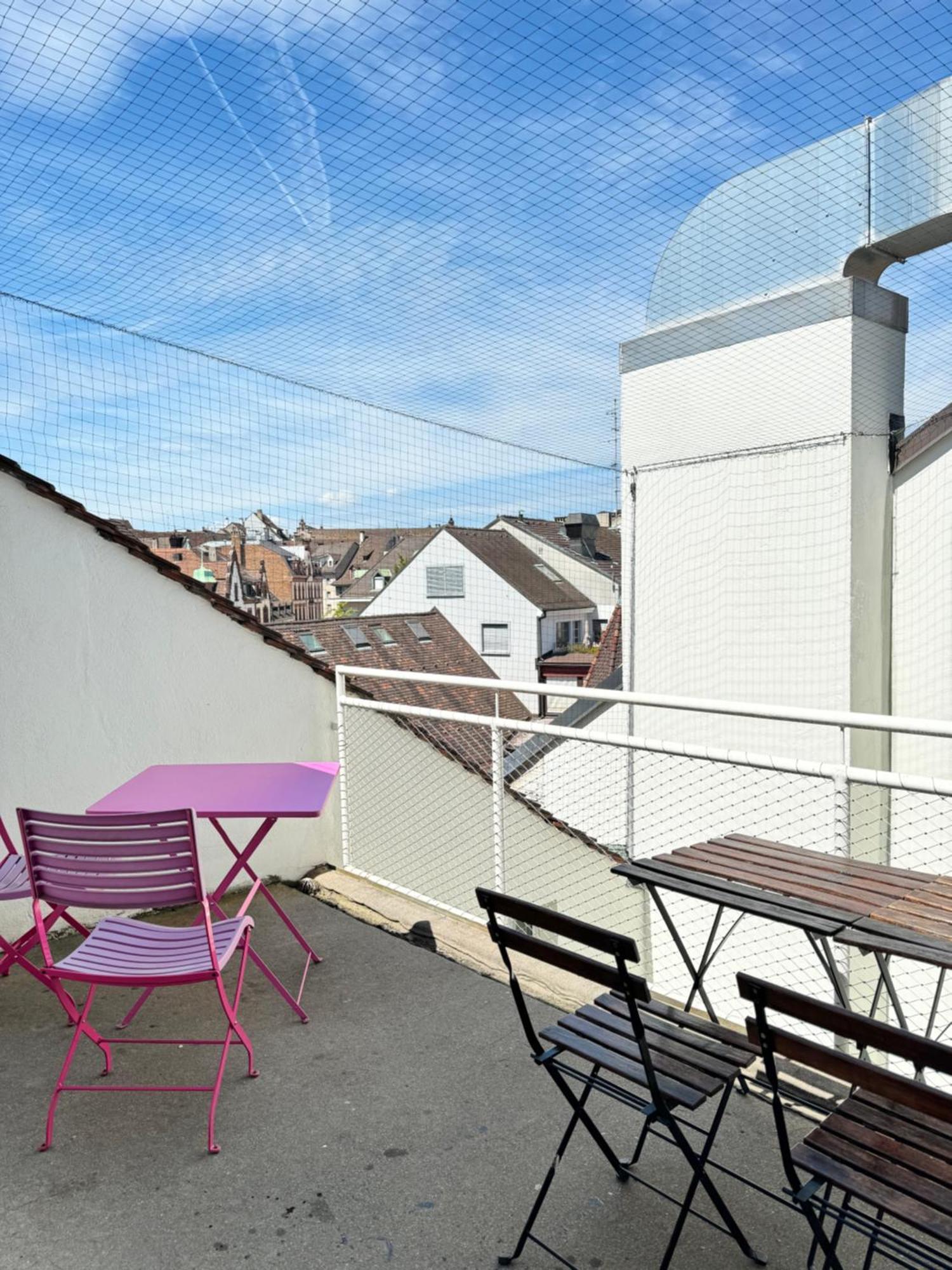 City Center Rooftop Balcony-Studio At Town Hall Basel Ngoại thất bức ảnh