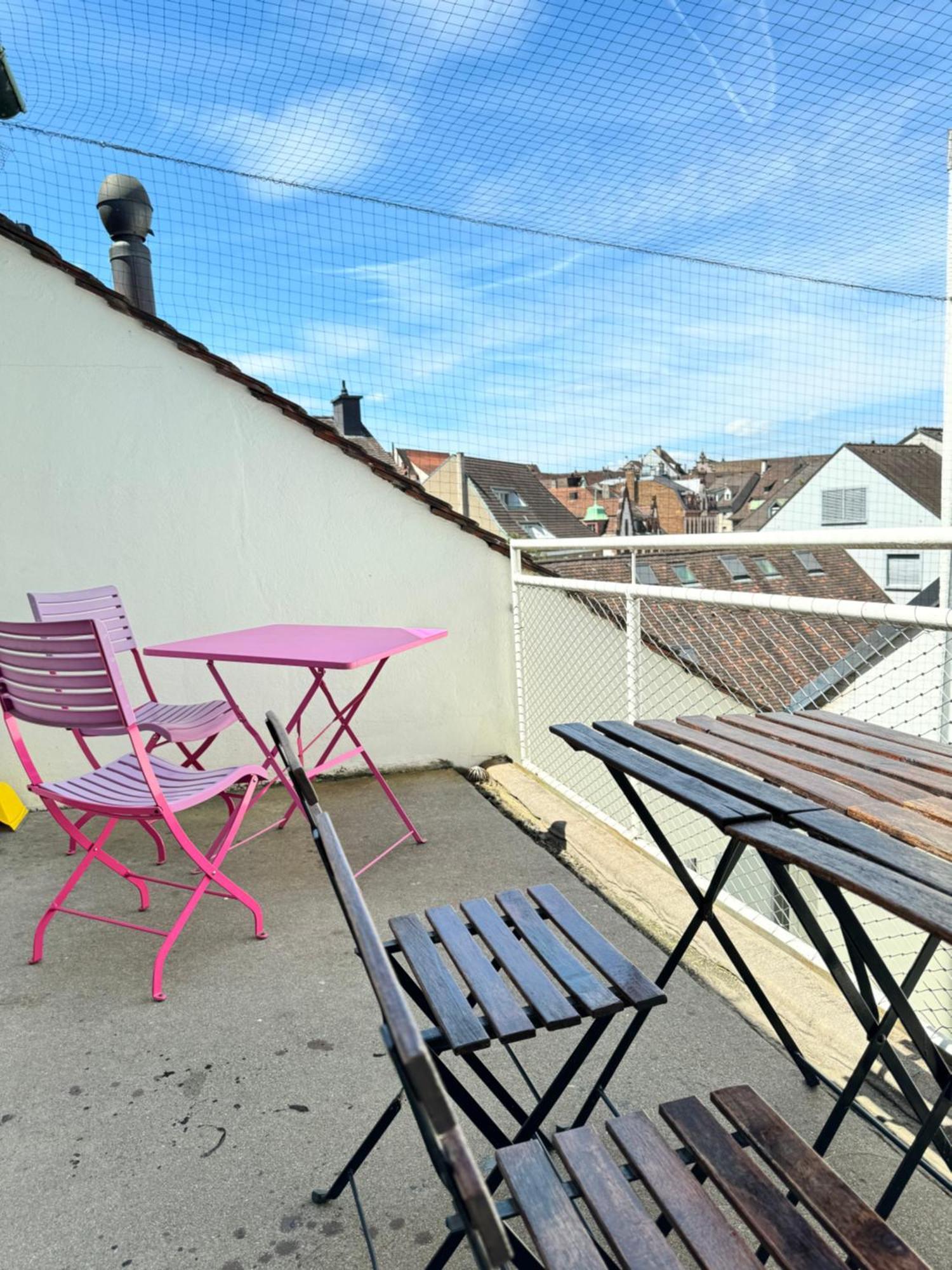 City Center Rooftop Balcony-Studio At Town Hall Basel Ngoại thất bức ảnh